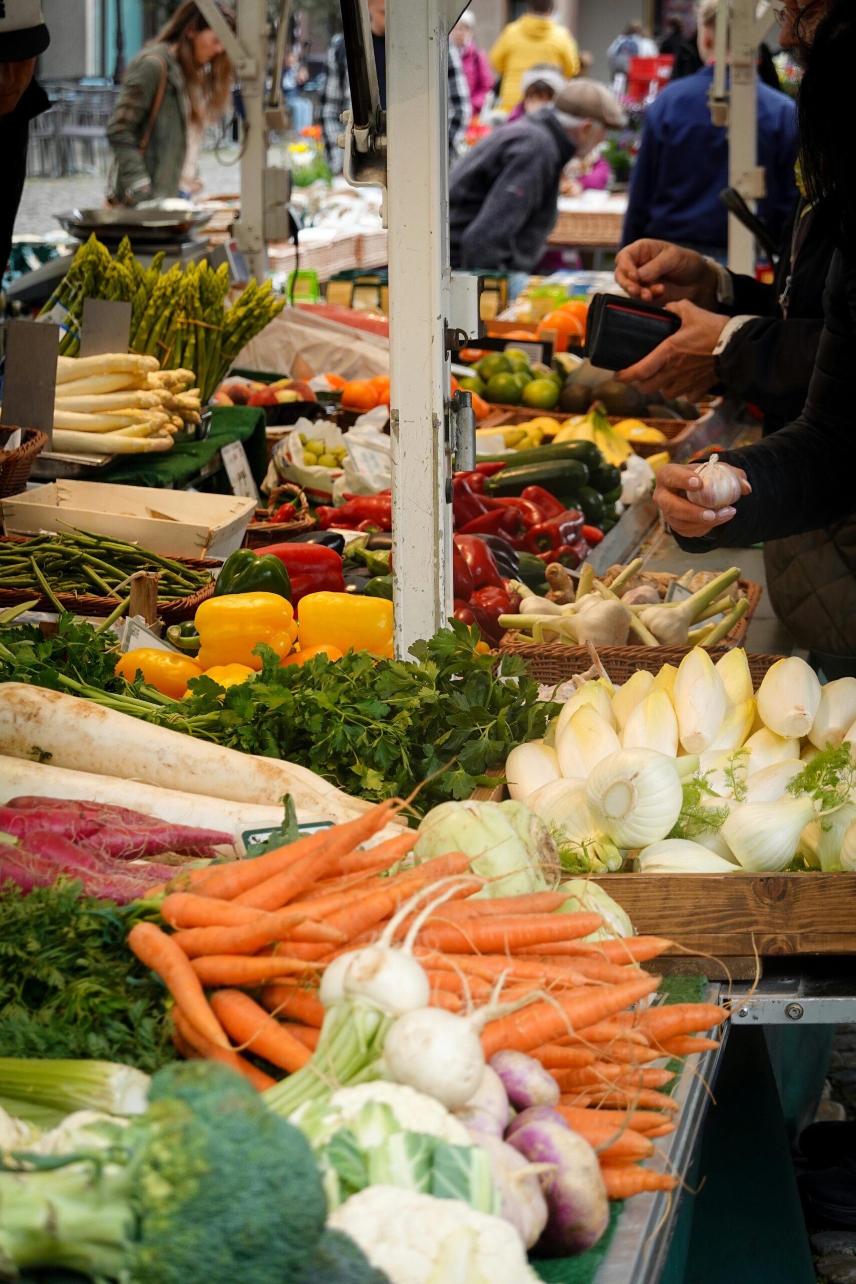 Mercato di Cagliari con prodotti tipici sardi